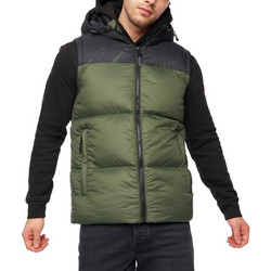 Crosshatch Αμάνικο Ανδρικό Μπουφάν Puffer Χακί CH2K122178-CHA