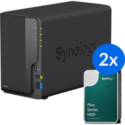 Synology DiskStation DS223 NAS Tower με 2 Θέσεις για HDD / SSD και 1 Θύρα Ethernet + 2 x 4TB