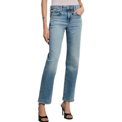 7 For All Mankind Calie Γυναικείο Τζιν Παντελόνι Κανονική Εφαρμογή Μπλε JSGH1200AM