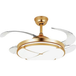 DS-6604 431620GO Ανεμιστήρας Οροφής 106cm με Φως & Τηλεχειριστήριο Χρυσός