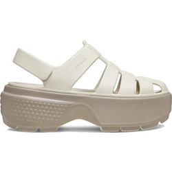 Crocs Stomp Αθλητικά Γυναικεία Σανδάλια Ανατομικά Εκρού 209938-0LL