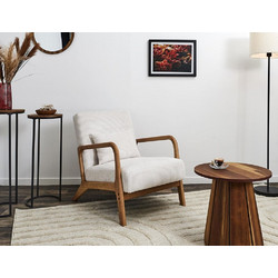 Home Deco Πολυθρόνα Λευκή Scott HD0349