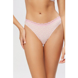 Minerva Modal Fimelle Elegance Γυναικείο Slip με Δαντέλα Ροζ 90-81849-291