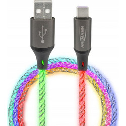 Ansmann Braided USB-A to USB-C 1m Multicolor 4013674192779