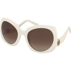 Marc Jacobs MARC808/S SZJHA Γυναικεία Γυαλιά Ηλίου Μάσκα Κοκάλινα Λευκά με Καφέ Φακό