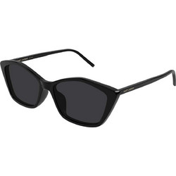 Saint Laurent SL775 001 Γυναικεία Γυαλιά Ηλίου Πολυγωνικά Κοκάλινα Μαύρα με Μαύρο Φακό