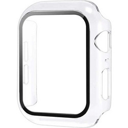 DTNO.1 Θήκη Σιλικόνης με Προστασία Οθόνης για Apple Watch 4 / 5 / 6 / 7 / 8 / 9 / SE 45mm Διαφανής