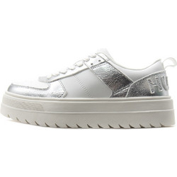 Hugo Lyssa Γυναικεία Sneakers Flatforms Λευκά Ασημί 50541577-149
