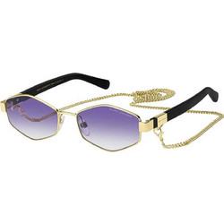 Marc Jacobs MARC496S S9EDG Γυναικεία Γυαλιά Ηλίου Πολυγωνικά Κοκάλινα Μαύρα με Μωβ Degradee Φακό
