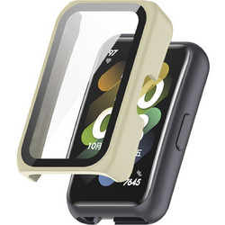 Sonique Πλαστική Θήκη Tempered Glass για Huawei Band 6 / 7 Μπεζ