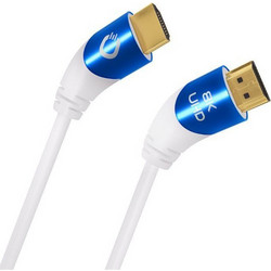 OEHLBACH Καλώδιο HDMI 2.1 Angle 90° HDMI Male to HDMI Male 3m White