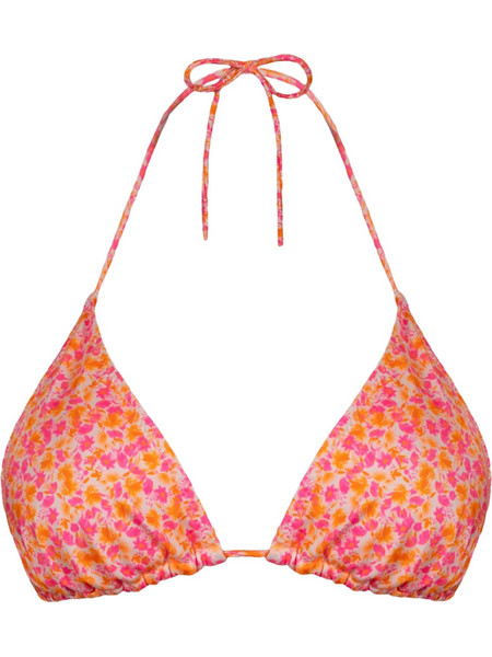 Rock Club Bikini Top Τριγωνάκι Floral Κοραλί BP-2446