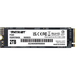 Patriot P320 SSD 2TB M.2 NVMe PCI Express 3.0