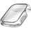 Uniq Garde Θήκη Σιλικόνης με Προστασία Οθόνης για Apple Watch 7 / 8 / 9 41mm Γκρι