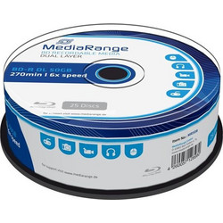 MediaRange MR508 Εγγράψιμα BD-R 6x Dual Layer 50GB Cake Box 25τμχ