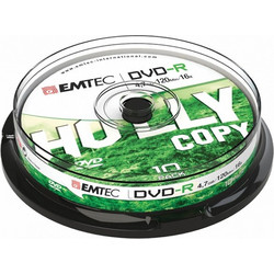 Emtec ECOVR471016CB Εγγράψιμα DVD-R 16x 4.7GB Cake Box 10τμχ
