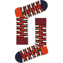 Happy Socks Brick Βαμβακερές Γυναικείες Κάλτσες με Σχέδια Rusted BRC01-4300