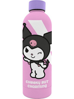 Kids Licensing Kuromi Παιδικό Παγούρι Ανοξείδωτο Ροζ 800ml