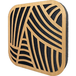 iZiSound Rec Ηχοαπορροφητικό Πάνελ 45x45x5cm 1τμχ Wood Leaf