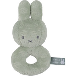 Miffy Velvet Mint Υφασμάτινη Κουδουνίστρα Κρίκος για Νεογέννητα