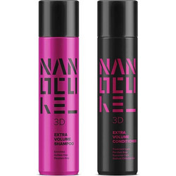 Keratin Nanocure 3D Extra Volume Σετ Περιποίησης Μαλλιών Conditioner 500ml + Σαμπουάν 500ml