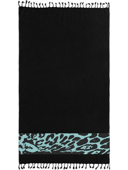 Guy Laroche Pestemal 24 Πετσέτα Παρεό Θαλάσσης Μαύρη 90x170cm