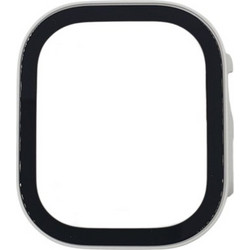 Naxius Πλαστική Θήκη Tempered Glass για Apple Watch Ultra 49mm Λευκή