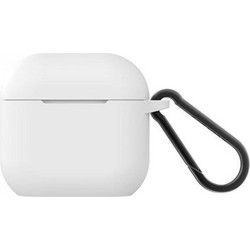 Devia Naked Θήκη Σιλικόνης με Γάντζο για Apple AirPods 4 Λευκή
