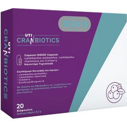Aora UTI Cranbiotics Προβιοτικά 20 Κάψουλες