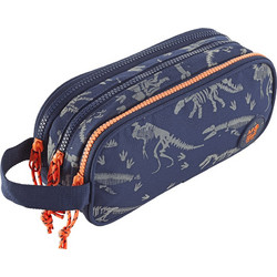 Miquelrius Dinoworld Κασετίνα Βαρελάκι με 3 Θήκες Navy Μπλε 844.194768