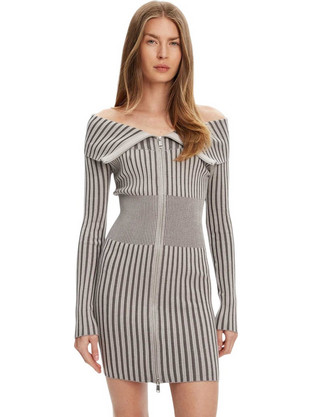 Guess Kathryn Mini Καθημερινό Φόρεμα Μεταξωτό Γκρι W5YK28Z30I2-FJ8O