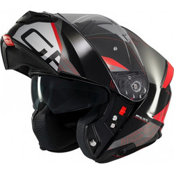 MT Genesis SV Atempo B15 Black Grey Red Κράνος Μηχανής Flip-Up 1650gr