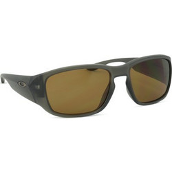 Oakley OO9521 02 Ανδρικά Γυαλιά Ηλίου Ορθογώνια Κοκάλινα Μαύρα με Καφέ Φακό