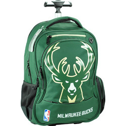 Back Me UP NBA Bucks Σχολική Τσάντα Τρόλεϊ Δημοτικού Πράσινη 378-01074