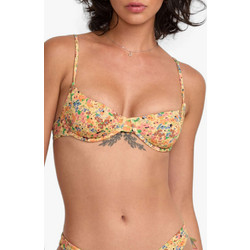 RVCA Impression 90s Bikini Top Floral Κίτρινο Πορτοκαλί 23O151501