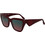 Karl Lagerfeld KL6184 601 Γυναικεία Γυαλιά Ηλίου Πεταλούδα Κοκάλινα Μπορντό με Μπλε Φακό