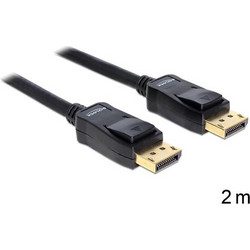 DeLOCK Καλώδιο DisplayPort 1.2 to DisplayPort Male 2m Black 82585