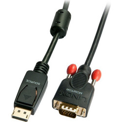 Lindy Καλώδιο DisplayPort to VGA Male 2m Black 41942