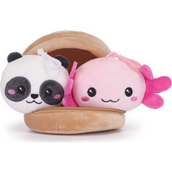 Posh Paws Kawaii Kuties Πάντα & Axolotl με Κλιπ σε Dumpling 14cm