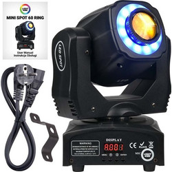 LIGHT4ME Mini Spot Φωτορυθμικό Προβολέας LED PAR με Ρομποτική Κεφαλή RGB
