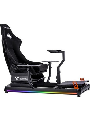 Thermaltake GF500 Καρέκλα Gaming Δερματίνης με RGB Μαύρη GSC-F50-CPASBB-01