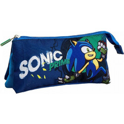 Cerda Sonic Prime Κασετίνα με 3 Θήκες Μπλε 2700001659