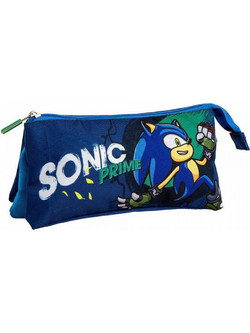 Cerda Sonic Prime Κασετίνα με 3 Θήκες Μπλε 2700001659