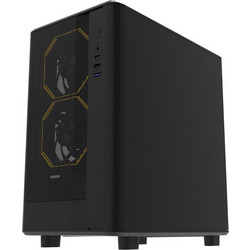 Darkflash DB330M Mesh Black Micro Tower Κουτί Υπολογιστή με Πλαϊνό Παράθυρο