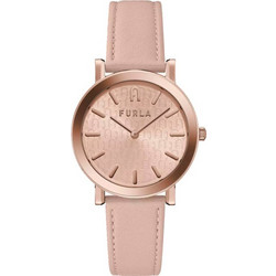 Furla Γυναικείο Ρολόι με Ροζ Δερμάτινο Λουράκι WW00003006L3