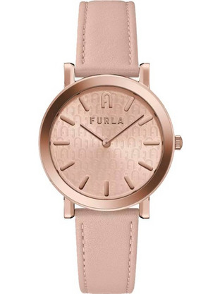 Furla Γυναικείο Ρολόι με Ροζ Δερμάτινο Λουράκι WW00003006L3