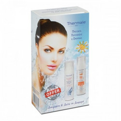Thermale Med Sunscreen Face Cream Tinted SPF50 75ml + Aqua Plus Face Cream 75ml