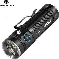 Spywolf TC-144 12000LM Επαναφορτιζόμενος Φακός Led IP65 12000lm