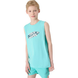4F Παιδικό T-Shirt Αμάνικο Τιρκουάζ 4FJWSS25TSLEM164-47S