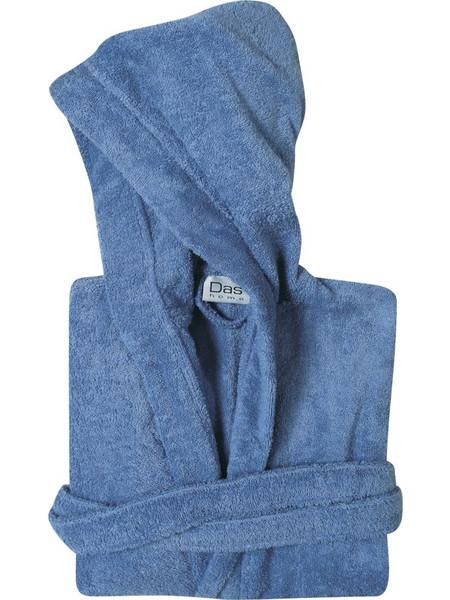 Das Home Casual 5909 Παιδικό Μπουρνούζι Κολυμβητηρίου με Κουκούλα 430gr/m² Μπλε